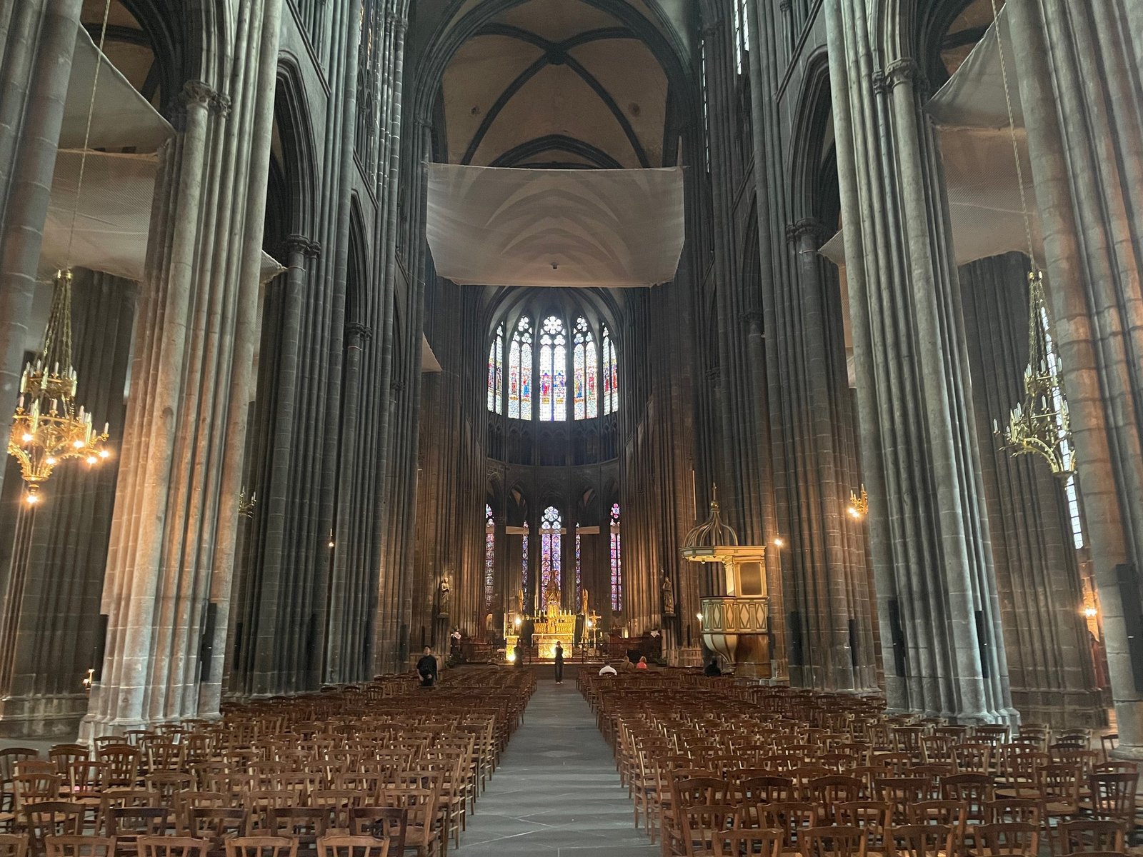La nef sonorisée de la Cathédrale de Clermont-Ferrand
